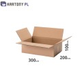 Karton Klapowy 300x200x100 mm - 20 szt. (340g/m2)