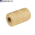Sznurek z juty naturalny 10 dag 3 mm  