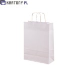 Torba papierowa biała 240x100x320 25 szt.
