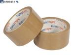 Taśma 48x66 mm solvent brąz 6szt. EUROTAPE