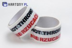 Taśma "Ostrożnie" klej hotmelt 6 szt.