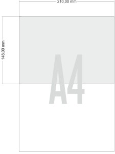 Etykieta 210x148 mm A4, 200 sztuk, arkusz 100 sztuk