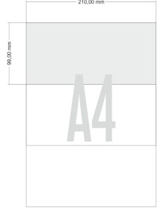 Etykieta 210x99 mm A4, 300 sztuk, arkusz 100 sztuk