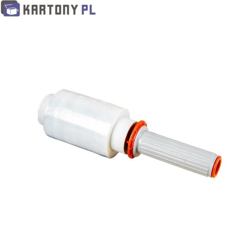 Mały plastikowy dyspenser do mini rolki stretch, czerwony