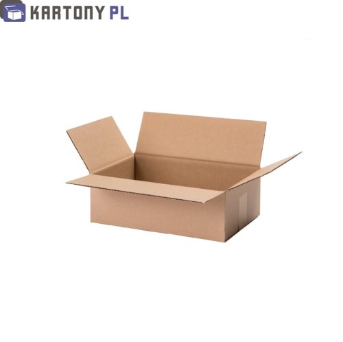 Opakowanie karton, 300x200x100 mm, tektura szare, fala B