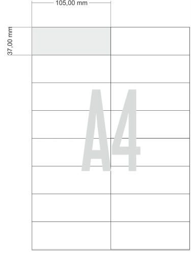 Etykieta 105x37 mm A4