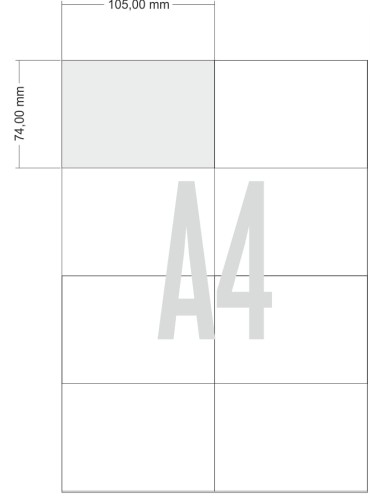 Etykieta 105x74 mm A4