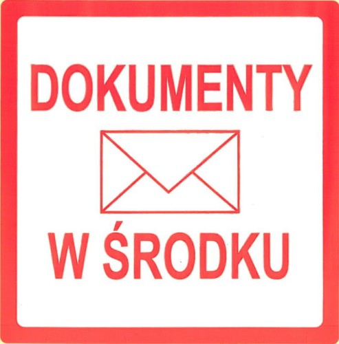Etykieta DOKUMENTY W ŚRODKU