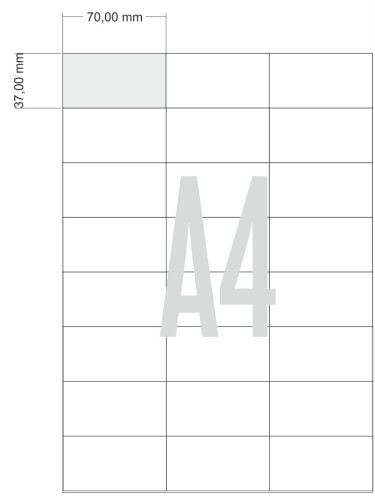 Etykieta 70x37 mm A4