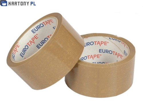 Taśma 48x66 mm solvent brąz 6szt. EUROTAPE