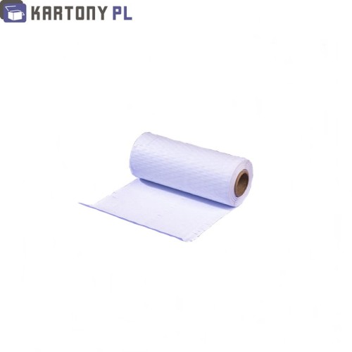 Papier biały nacinany, szerokość 20cm, długość 25m.