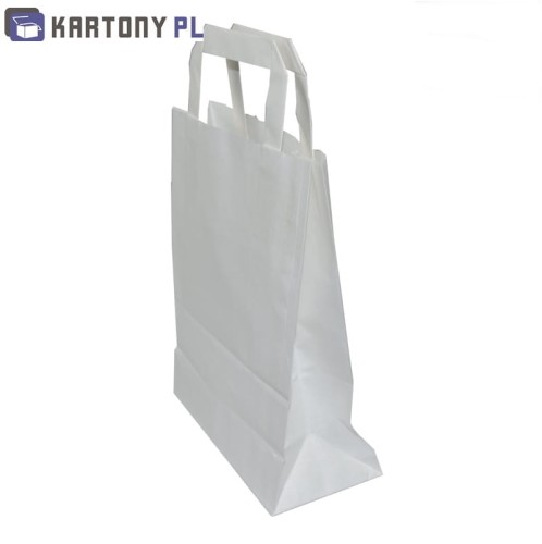 Torba papierowa biała, wymiar 32x14x42, ilość 250 sztuk