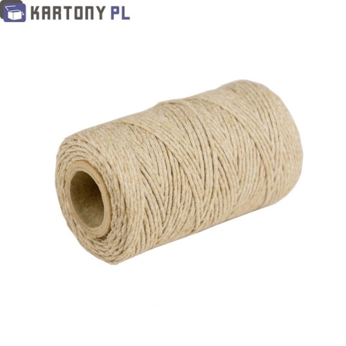 Sznurek bawełniany naturalny, 2mm, 100g