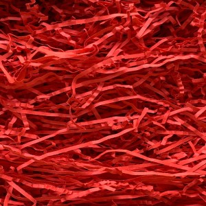 Kolorowy wycięty papier w paski 1 kg głęboki czerwony