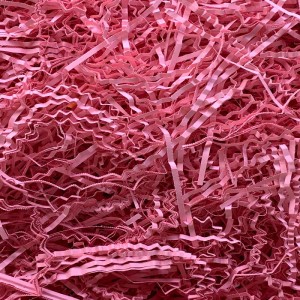 Kolorowy wycięty papier w paski 1 kg różowy