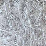 Kolorowy wycięty papier w paski 1 kg biały