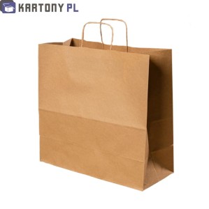 Torby brązowe 340x200x330 mm 25 sztuk
