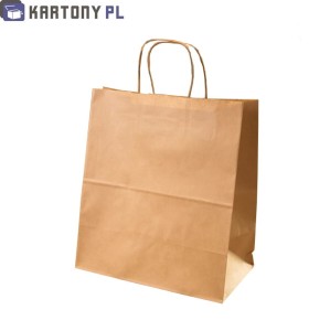 Torba brązowa 305x170x340 mm 25 szt. 