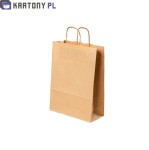 Torby brązowe 240x100x320 mm 25 sztuk