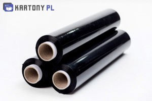 Folia stretch czarna 1,5 kg