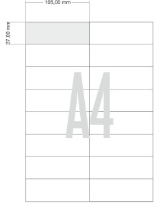Etykieta 105x37 mm A4
