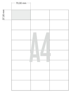 Etykieta 70x37 mm A4