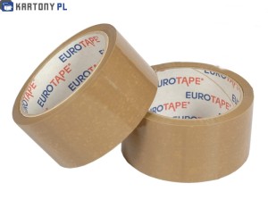 Taśma 48x60 mm kauczuk brąz 6szt. EUROTAPE